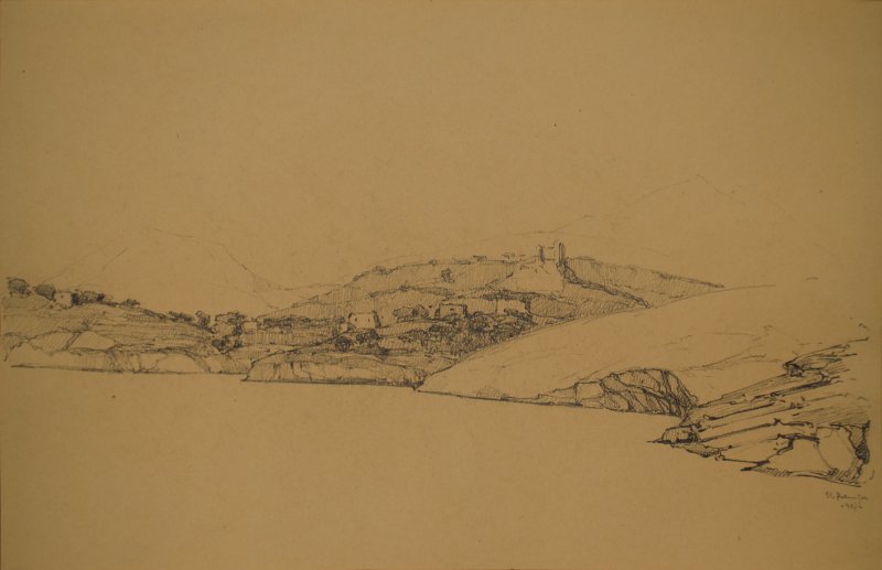 1927 -  Costa procidana con case
